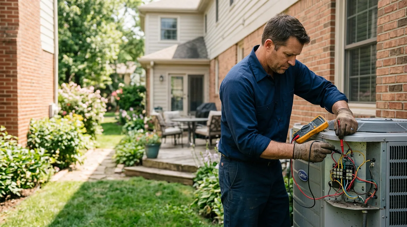 HVAC technician working near Lonetree, WY